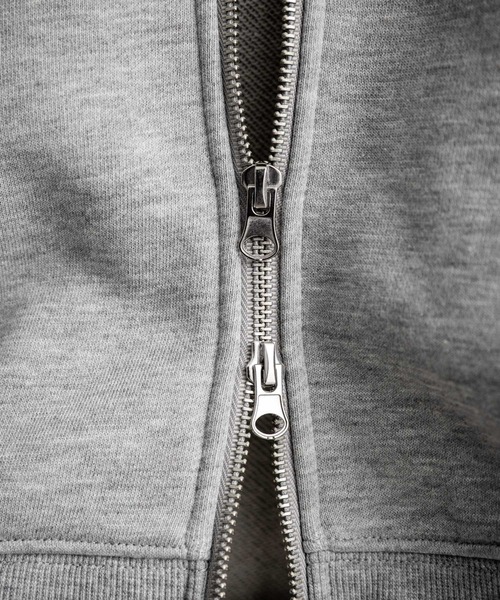 Rocky Monroe（ロッキーモンロー）の「オーバーサイズ 裏毛ショート丈長袖ダブルジップパーカー（パーカー・メンズ・アッシュ/ブラック/ネイビー/グレー・M/XL/L）」の12枚目の写真