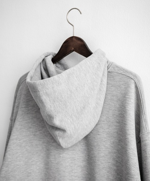 Rocky Monroe（ロッキーモンロー）の「オーバーサイズ 裏毛ショート丈長袖ダブルジップパーカー（パーカー・メンズ・アッシュ/ブラック/ネイビー/グレー・M/XL/L）」の14枚目の写真