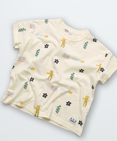 MARKEY'S（マーキーズ）の「ソウガラワイドTシャツ（Tシャツ/カットソー・キッズ・ブルー/イエロー/ベージュ/ブルー系その他/マルチ/アイボリー/ライトブルー/ピンク/グレー/オフホワイト・M/S/L/XS/LL）」の17枚目の写真