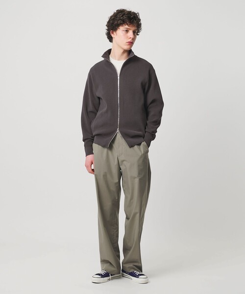 UNITED ARROWS（ユナイテッドアローズ）の「コットン/ポリエステル アゼ ドライバーズ ニット（カーディガン/ボレロ・メンズ・グレー系/ブラック・S/L/M/XL）」の7枚目の写真