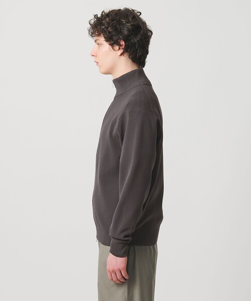 UNITED ARROWS（ユナイテッドアローズ）の「コットン/ポリエステル アゼ ドライバーズ ニット（カーディガン/ボレロ・メンズ・グレー系/ブラック・S/L/M/XL）」の9枚目の写真