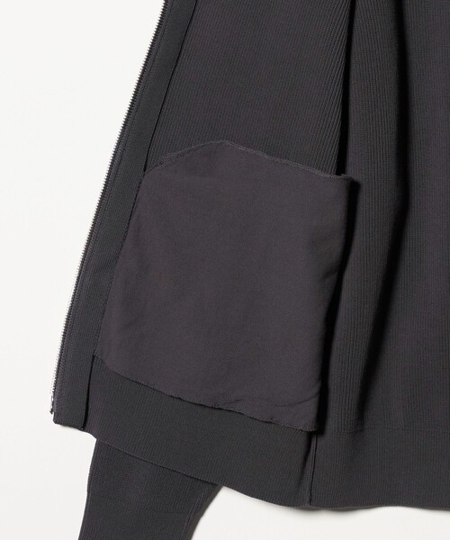 UNITED ARROWS（ユナイテッドアローズ）の「コットン/ポリエステル アゼ ドライバーズ ニット（カーディガン/ボレロ・メンズ・グレー系/ブラック・S/L/M/XL）」の18枚目の写真