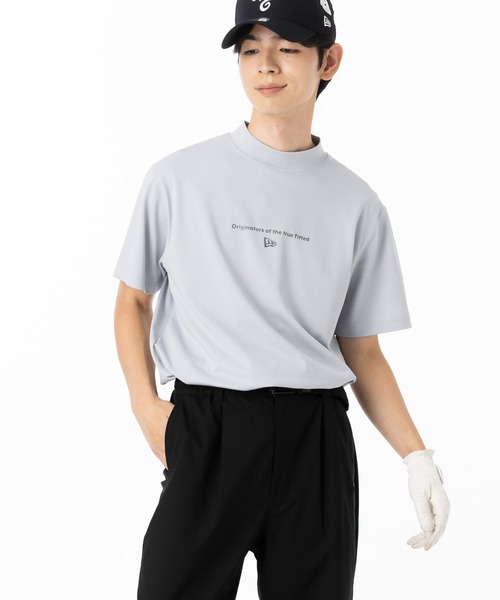 NEW ERA(ニューエラ)の「ニューエラゴルフ ミッドネック半袖Tシャツ サークルロゴ(ポロシャツ・メンズ・ブラック/ホワイト/グレー・XXL/XL/L/M/S)」の13枚目の写真