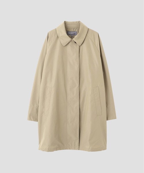 MARGARET HOWELL(マーガレットハウエル)の「DENSE COTTON NYLON POPLIN(ステンカラーコート・レディース・ネイビー/セージグリーン・2/1)」の5枚目の写真