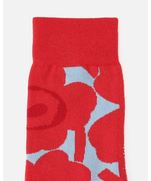 marimekko(マリメッコ)の「【kioski】 Kasvaa Unikko / Socks(ソックス/靴下・レディース・ブルー/レッド・34/37/40)」の8枚目の写真