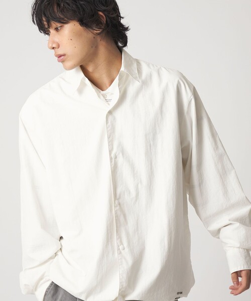 CITEN（シテン）の「＜CITEN＞シャツコーチジャケット（シャツ/ブラウス・メンズ・ブラック/ホワイト・L/M）」の3枚目の写真