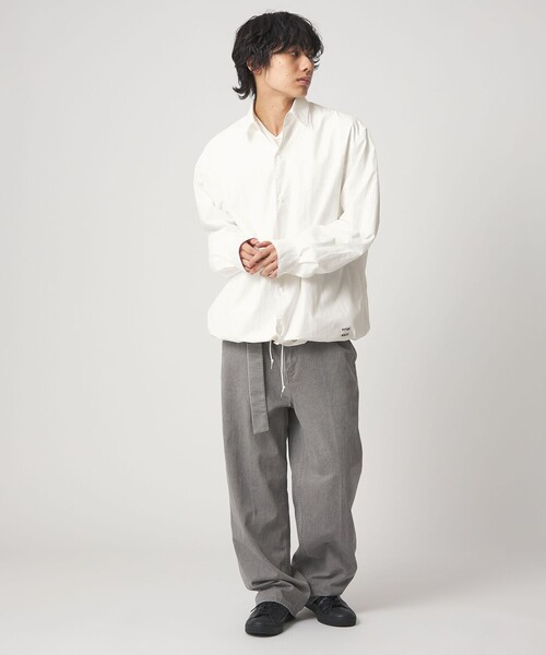 CITEN（シテン）の「＜CITEN＞シャツコーチジャケット（シャツ/ブラウス・メンズ・ブラック/ホワイト・L/M）」の4枚目の写真