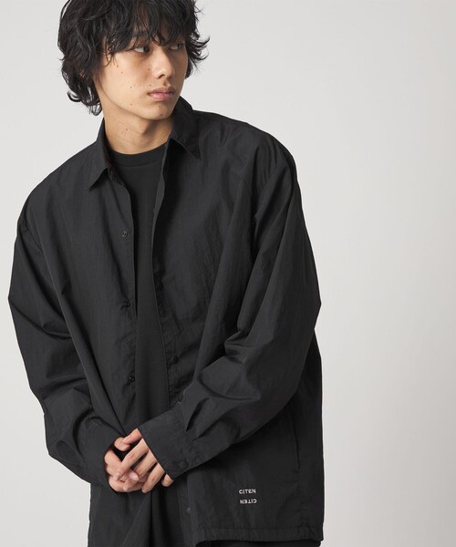 CITEN（シテン）の「＜CITEN＞シャツコーチジャケット（シャツ/ブラウス・メンズ・ブラック/ホワイト・L/M）」の5枚目の写真