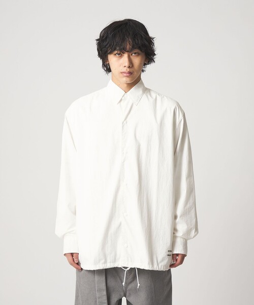 CITEN（シテン）の「＜CITEN＞シャツコーチジャケット（シャツ/ブラウス・メンズ・ブラック/ホワイト・L/M）」の8枚目の写真