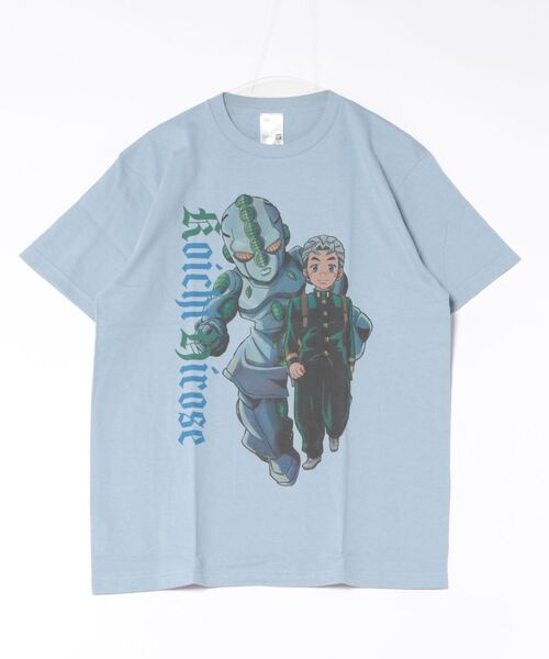 Rendez-Vous(ランデヴー)の「【 ジョジョの奇妙な冒険 】 プリントTシャツ 26S1(Tシャツ/カットソー・レディース・サックスブルー/ライトブルー/アイボリー/オフホワイト/ライトグリーン/ライトグレー/ホワイト/ライトパープル・LARGE/X-LARGE)」の6枚目の写真