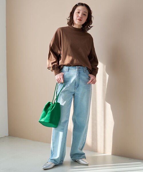 coen(コーエン)の「USAコットンリピロンT / アソートロングスリーブTシャツ(Tシャツ/カットソー・レディース・ブラック/ライトブルー/ブラウン/その他1/オフホワイト・M/L)」の17枚目の写真