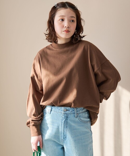 coen(コーエン)の「USAコットンリピロンT / アソートロングスリーブTシャツ(Tシャツ/カットソー・レディース・ブラック/ライトブルー/ブラウン/その他1/オフホワイト・M/L)」の19枚目の写真