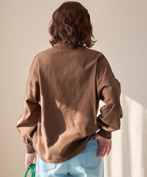 coen(コーエン)の「USAコットンリピロンT / アソートロングスリーブTシャツ(Tシャツ/カットソー・レディース・ブラック/ライトブルー/ブラウン/その他1/オフホワイト・M/L)」の20枚目の写真