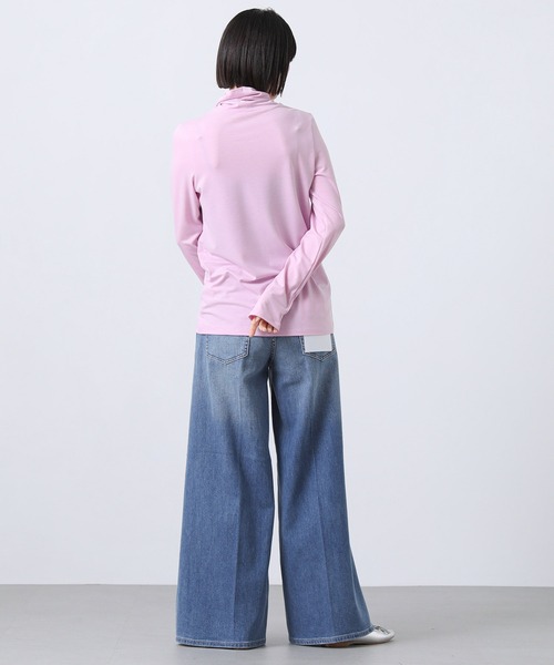 Gready Brilliant（グレディブリリアン）の「テンセル混ドライタートルネック（Tシャツ/カットソー・レディース・ピンク/オフホワイト/ブルー・38）」の15枚目の写真