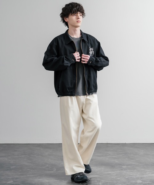 KRIFF MAYER（クリフメイヤー）の「KRIFF MAYER クリフメイヤー ワイドストレートデニムパンツ/ジーパン 2535108（デニムパンツ・メンズ・ダークブルー/チャコール/ナチュラル/ライトブルー・M/L/XL）」の11枚目の写真