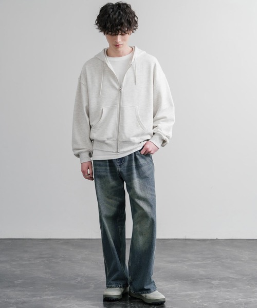 KRIFF MAYER（クリフメイヤー）の「KRIFF MAYER クリフメイヤー ワイドストレートデニムパンツ/ジーパン 2535108（デニムパンツ・メンズ・ダークブルー/チャコール/ナチュラル/ライトブルー・M/L/XL）」の16枚目の写真