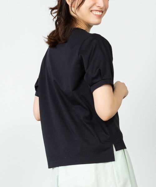 STUDIO PICONE（スタジオピッコーネ）の「コットン100％ビーズ刺繍UVプルオーバー（Tシャツ/カットソー・レディース・ライトパープル/ネイビー/ホワイト/ライトブルー・M/LL/L）」の8枚目の写真