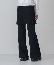 MISCH MASCH | 2026春夏新作 WEB限定 レーススカートセット美脚センタープレスフレアパンツ(その他パンツ)