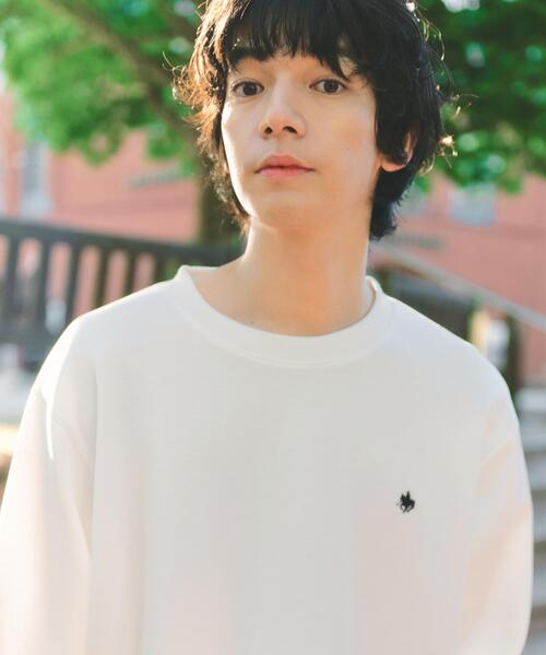 THE SHOP TK （ザ ショップ ティーケー ）の「POLO BCS ダンボールスウェット（スウェット・メンズ・オフホワイト/ライトグレー/ネイビー・02/03/04）」の8枚目の写真