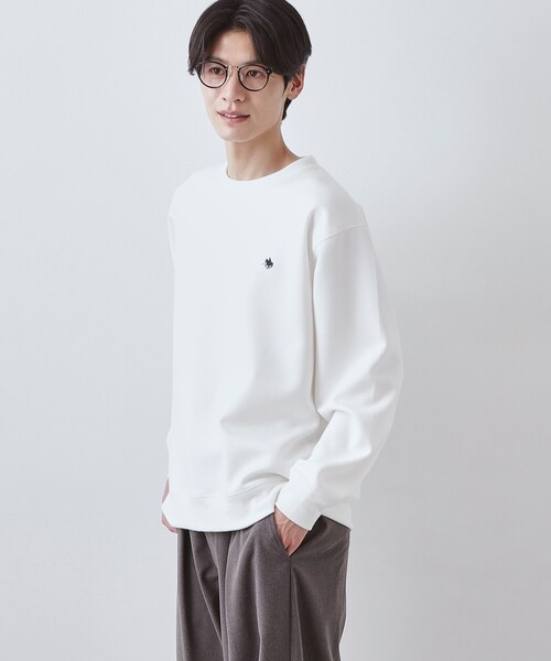 THE SHOP TK （ザ ショップ ティーケー ）の「POLO BCS ダンボールスウェット（スウェット・メンズ・オフホワイト/ライトグレー/ネイビー・02/03/04）」の9枚目の写真