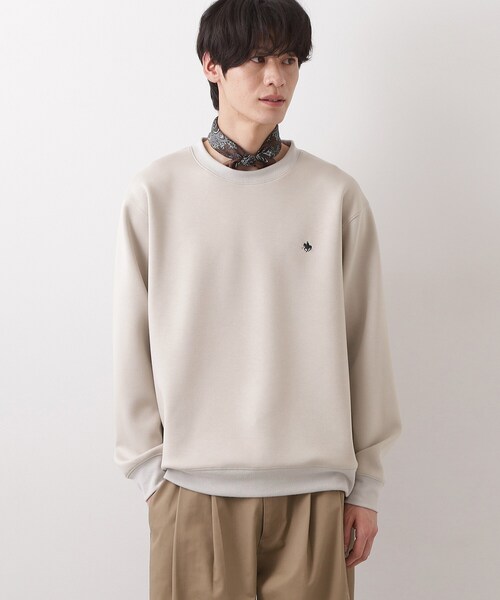 THE SHOP TK （ザ ショップ ティーケー ）の「POLO BCS ダンボールスウェット（スウェット・メンズ・オフホワイト/ライトグレー/ネイビー・02/03/04）」の13枚目の写真