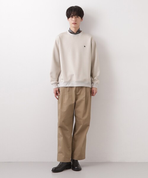 THE SHOP TK （ザ ショップ ティーケー ）の「POLO BCS ダンボールスウェット（スウェット・メンズ・オフホワイト/ライトグレー/ネイビー・02/03/04）」の15枚目の写真