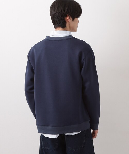 THE SHOP TK （ザ ショップ ティーケー ）の「POLO BCS ダンボールスウェット（スウェット・メンズ・オフホワイト/ライトグレー/ネイビー・02/03/04）」の18枚目の写真