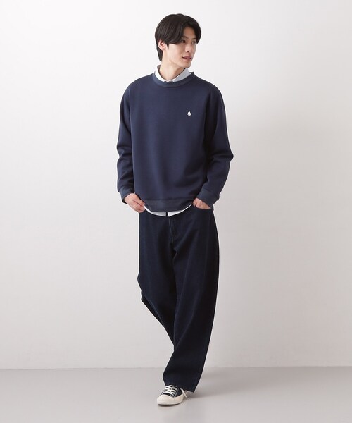 THE SHOP TK （ザ ショップ ティーケー ）の「POLO BCS ダンボールスウェット（スウェット・メンズ・オフホワイト/ライトグレー/ネイビー・02/03/04）」の19枚目の写真