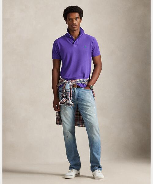 POLO RALPH LAUREN(ポロ ラルフ ローレン)の「カスタム スリム フィット メッシュ ポロシャツ(ポロシャツ・メンズ・パープル・XL/S/M/XXL/XS/L)」の6枚目の写真