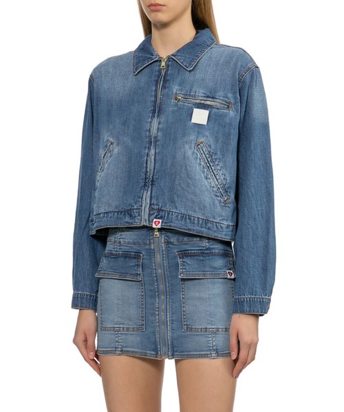 A BATHING APE(アベイシングエイプ)の「WORKER DENIM JACKET(デニムジャケット・レディース・ライトインディゴブルー/インディゴブルー・SMALL/X-SMALL)」の5枚目の写真