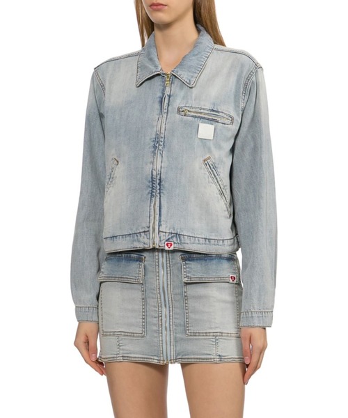 A BATHING APE(アベイシングエイプ)の「WORKER DENIM JACKET(デニムジャケット・レディース・ライトインディゴブルー/インディゴブルー・SMALL/X-SMALL)」の6枚目の写真