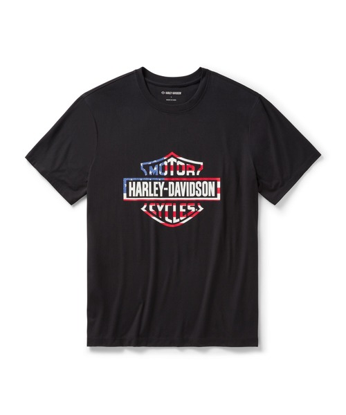 Harley-Davidson(ハーレーダビッドソン)の「スターズ&ストライプス 半袖シャツ(シャツ/ブラウス・メンズ・ブラック系その他・X-LARGE/LARGE/MEDIUM/SMALL)」の1枚目の写真