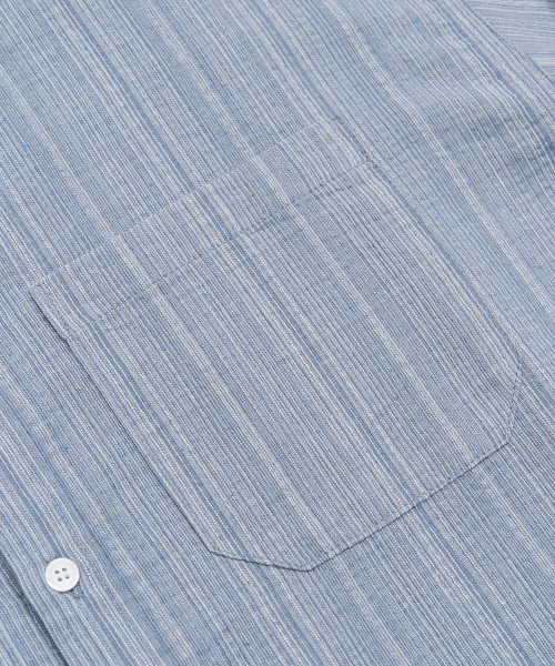 TOFFEE(トフィー)の「マルチストライプシャツ (ディープブルー)(シャツ/ブラウス・メンズ・その他・SMALL/MEDIUM/LARGE/X-LARGE)」の5枚目の写真
