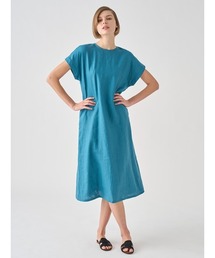 JOHN SMEDLEY（ジョンスメドレー）の「Ａライン半袖リネンワンピース（ワンピース）」
