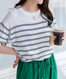 シャリ冷!洗える多機能ニットTシャツ