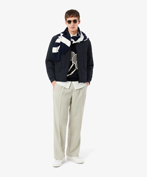 LACOSTE(ラコステ)の「撥水 Thermore製 中綿キルティング ジャケット / ワッシャー加工ブルゾン(ブルゾン・メンズ・ブラック・48/50/46/52)」の11枚目の写真