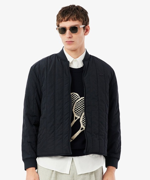 LACOSTE(ラコステ)の「撥水 Thermore製 中綿キルティング ジャケット / ワッシャー加工ブルゾン(ブルゾン・メンズ・ブラック・48/50/46/52)」の2枚目の写真