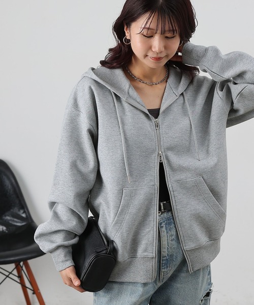 COLONY 2139（コロニートゥーワンスリーナイン）の「ダンボールフルジップフーディ（パーカー・レディース・グレー/ブラック/ピンク・SMALL/MEDIUM/LARGE）」の3枚目の写真