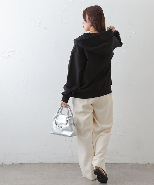 COLONY 2139（コロニートゥーワンスリーナイン）の「ダンボールフルジップフーディ（パーカー・レディース・グレー/ブラック/ピンク・SMALL/MEDIUM/LARGE）」の13枚目の写真