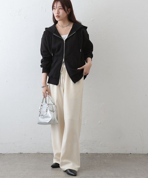 COLONY 2139（コロニートゥーワンスリーナイン）の「ダンボールフルジップフーディ（パーカー・レディース・グレー/ブラック/ピンク・SMALL/MEDIUM/LARGE）」の14枚目の写真