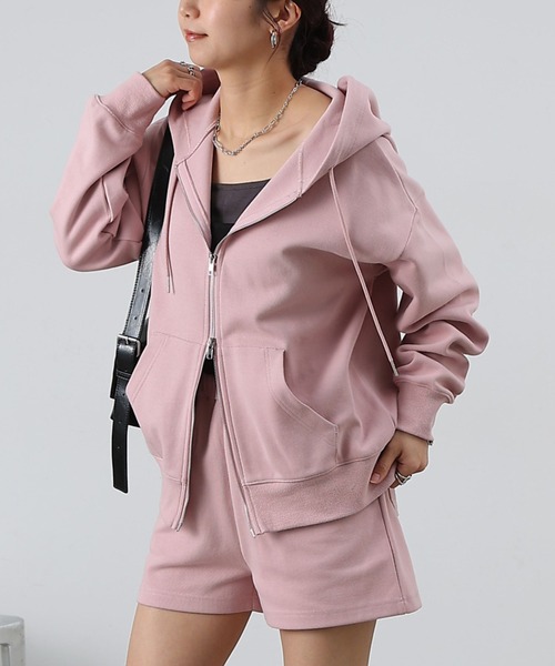 COLONY 2139（コロニートゥーワンスリーナイン）の「ダンボールフルジップフーディ（パーカー・レディース・グレー/ブラック/ピンク・SMALL/MEDIUM/LARGE）」の22枚目の写真