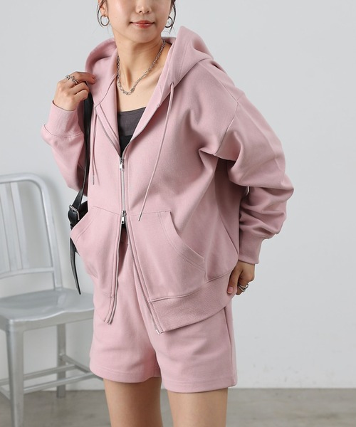 COLONY 2139（コロニートゥーワンスリーナイン）の「ダンボールフルジップフーディ（パーカー・レディース・グレー/ブラック/ピンク・SMALL/MEDIUM/LARGE）」の5枚目の写真