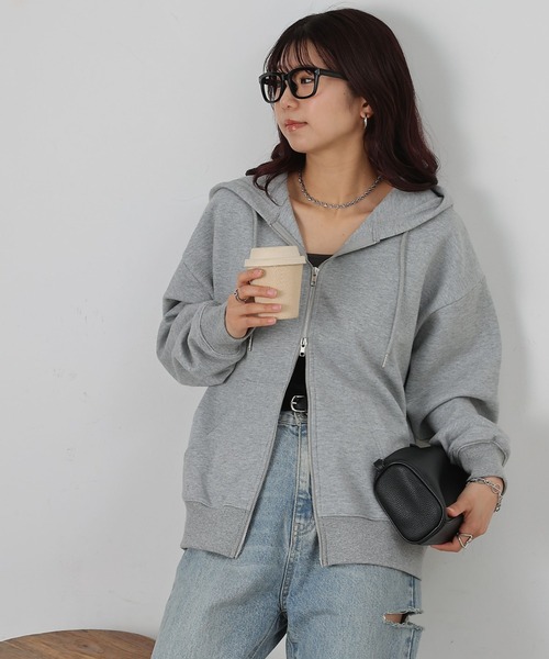 COLONY 2139（コロニートゥーワンスリーナイン）の「ダンボールフルジップフーディ（パーカー・レディース・グレー/ブラック/ピンク・SMALL/MEDIUM/LARGE）」の20枚目の写真