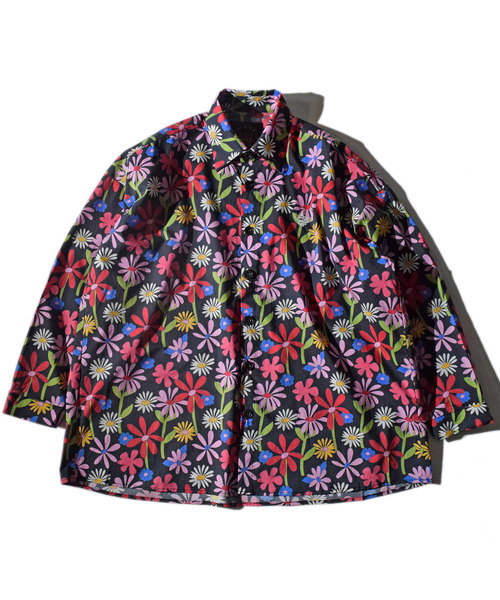 ALDIES(アールディーズ)の「Flower Big Shirts / フラワービッグシャツ(シャツ/ブラウス・メンズ・イエロー/ブラック・MEDIUM/SMALL)」の6枚目の写真
