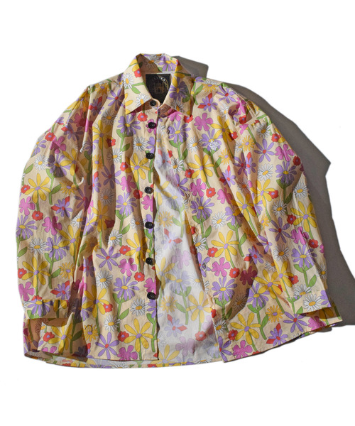 ALDIES(アールディーズ)の「Flower Big Shirts / フラワービッグシャツ(シャツ/ブラウス・メンズ・イエロー/ブラック・MEDIUM/SMALL)」の14枚目の写真