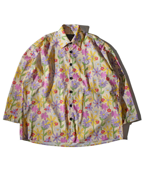 ALDIES(アールディーズ)の「Flower Big Shirts / フラワービッグシャツ(シャツ/ブラウス・メンズ・イエロー/ブラック・MEDIUM/SMALL)」の15枚目の写真