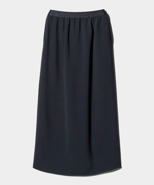 UNITED ARROWS（ユナイテッドアローズ）の「COMFY ラップ マキシスカート ‐防汚 UVカット ウォッシャブル‐（スカート・レディース・ネイビー/ブラック・36/38）」の9枚目の写真