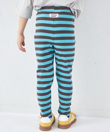 pairmanon（ペアマノン）の「ユニセックス ネームタグ付き ボーダーリブレギンス（レギンス/スパッツ）」