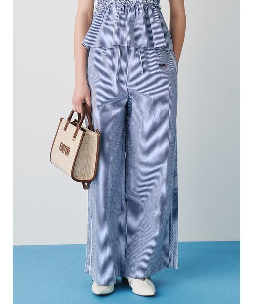 FURFUR（ファーファー）の「【WEB・一部店舗限定カラー】ギンガムチェックパジャマパンツ（その他パンツ・レディース・イエロー/ラベンダー/レッド/ブルー/ブラック・F）」の3枚目の写真