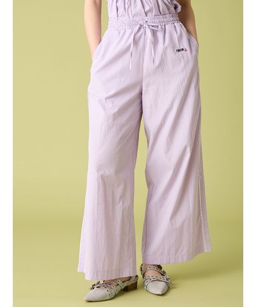 FURFUR（ファーファー）の「【WEB・一部店舗限定カラー】ギンガムチェックパジャマパンツ（その他パンツ・レディース・イエロー/ラベンダー/レッド/ブルー/ブラック・F）」の12枚目の写真